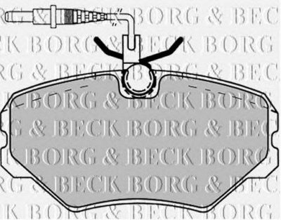 BORG & BECK bbp1137 -  Комплект тормозных колодок, дисковый тормоз